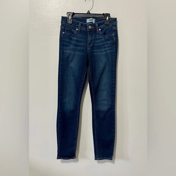 PAIGE Verdugo Ankle Dark Wash Skinny Jean - Size 25 - Picture 3 of 10